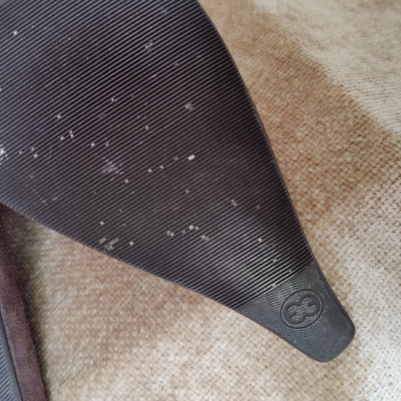 Escada Color Block Black Brown Cream Suede Pointed Toe Ankle Boots - Picture 14 of 14